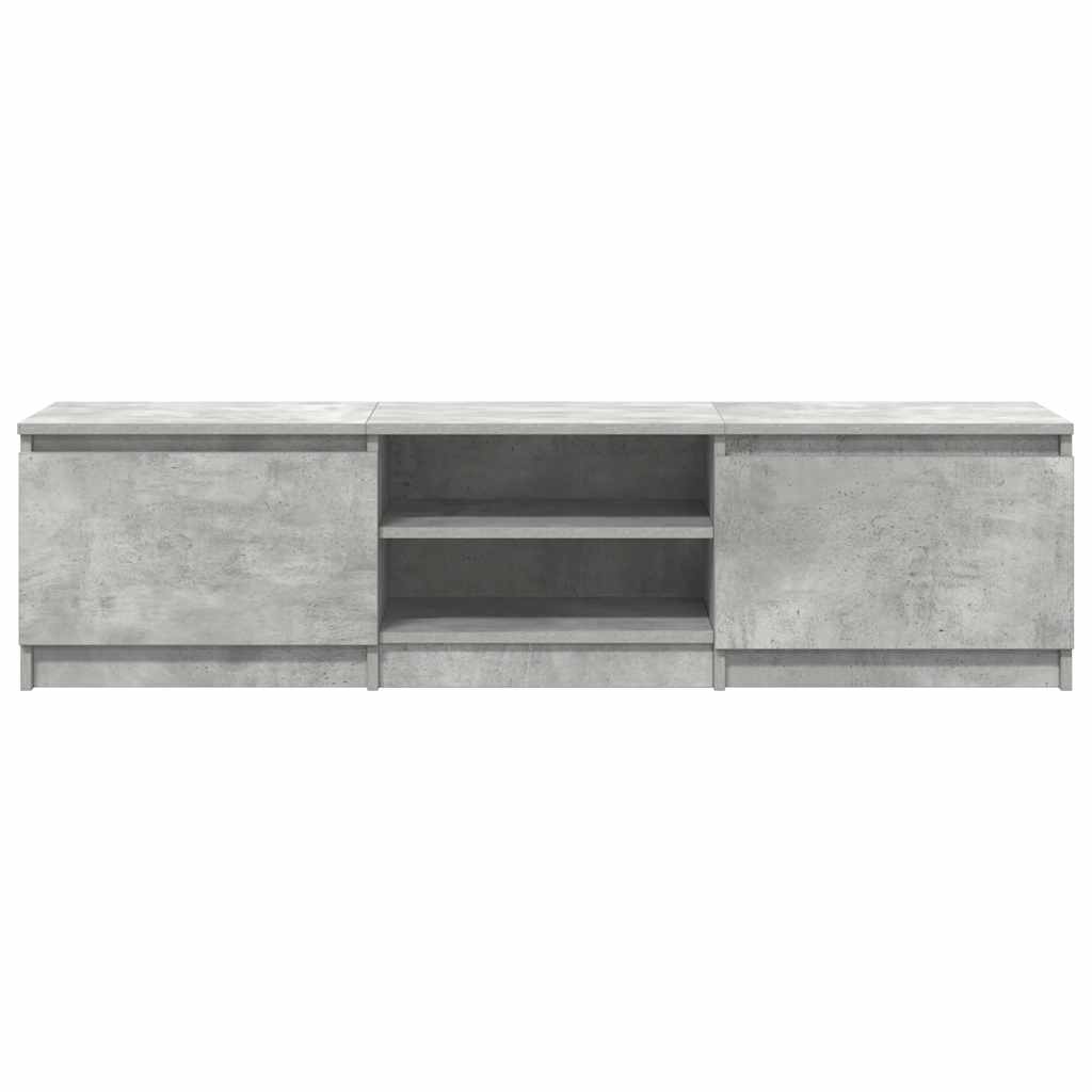 TV-Schrank Betongrau 140x40x35,5 cm Holzwerkstoff