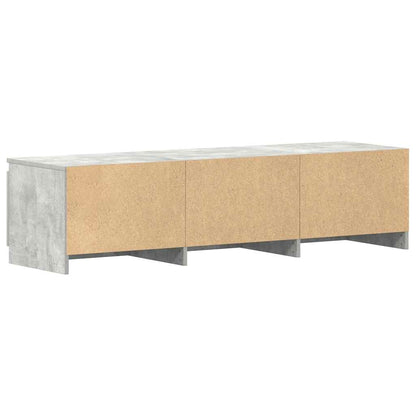 TV-Schrank Betongrau 140x40x35,5 cm Holzwerkstoff