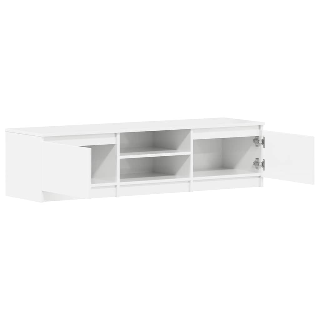 TV-Schrank Hochglanz-Weiß 140x40x35,5 cm Holzwerkstoff