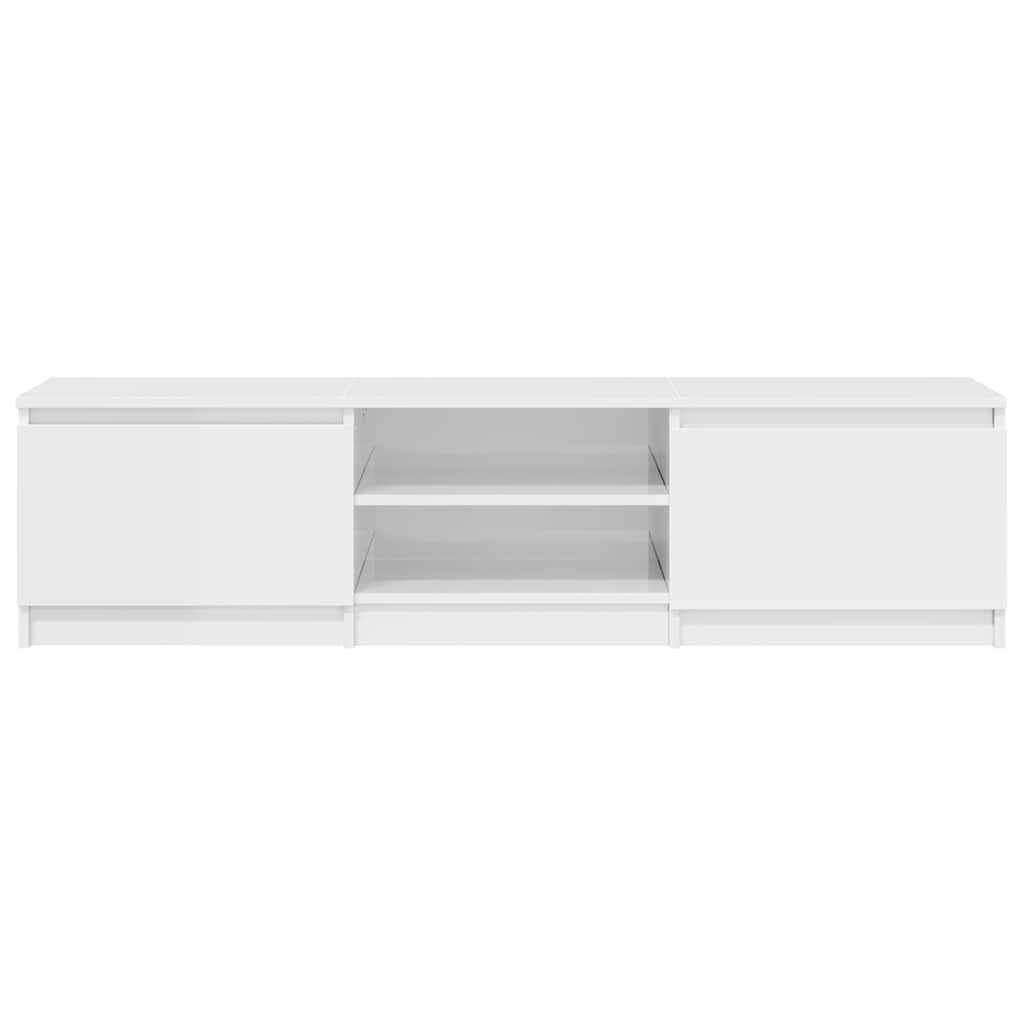 TV-Schrank Hochglanz-Weiß 140x40x35,5 cm Holzwerkstoff