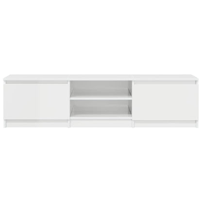 TV-Schrank Hochglanz-Weiß 140x40x35,5 cm Holzwerkstoff