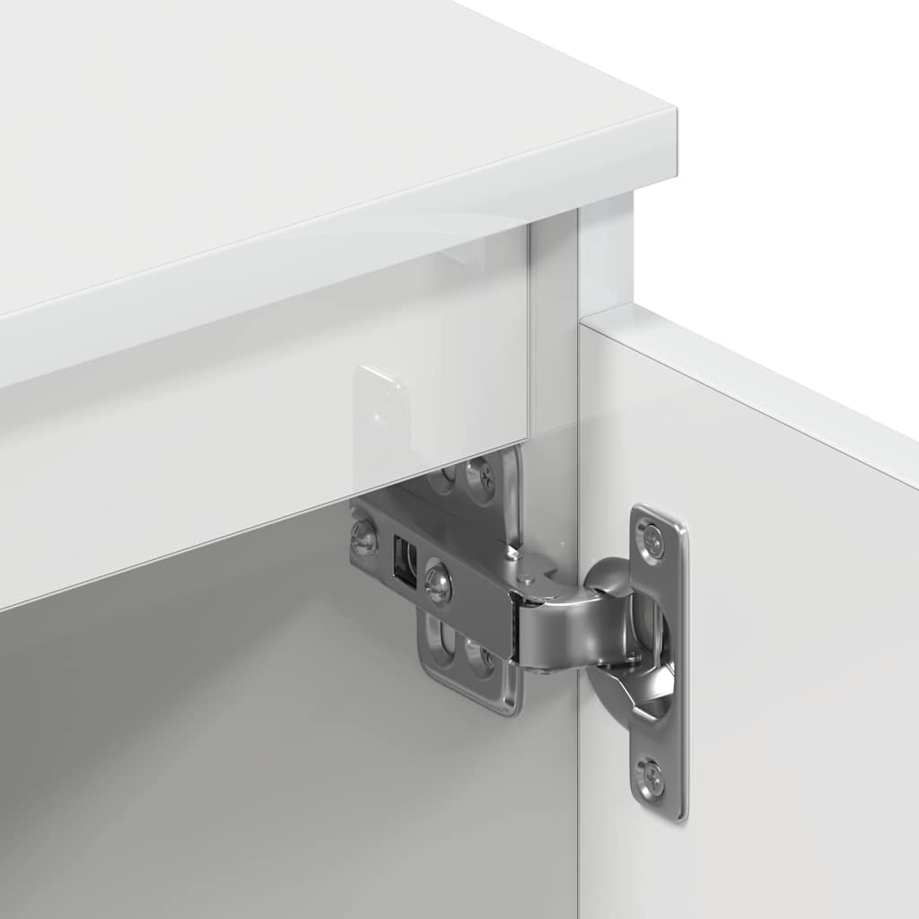 TV-Schrank Hochglanz-Weiß 140x40x35,5 cm Holzwerkstoff