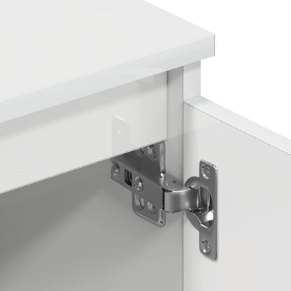 TV-Schrank Hochglanz-Weiß 140x40x35,5 cm Holzwerkstoff