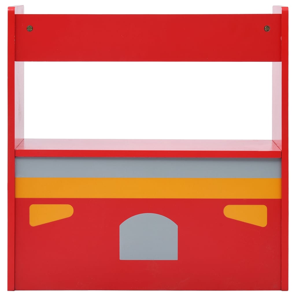 3-tlg. Kinder-Sitzgruppe Feuerwehrauto-Design Holz