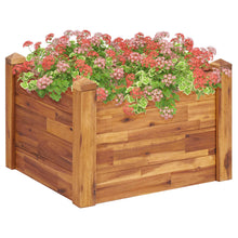Garten-Hochbeet 60 x 60 x 44 cm Massivholz Akazie