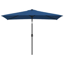 Sonnenschirm mit Metall-Mast 300x200 cm Azurblau