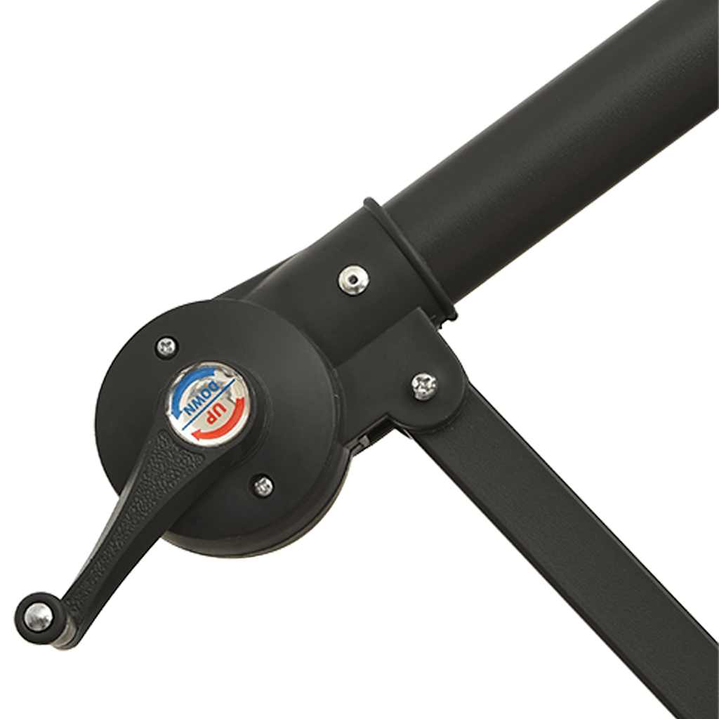 Ampelschirm mit Aluminium-Mast 350 cm Blau