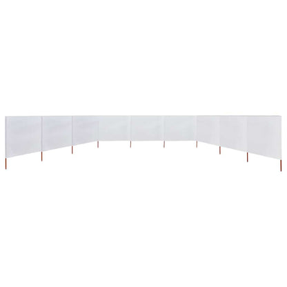 9-teiliges Windschutzgewebe 1200 x 160 cm Sandweiß