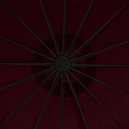 Ampelschirm Burgunderrot 3 m Aluminium-Mast