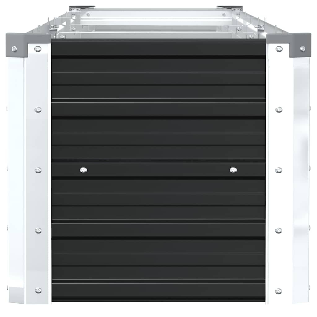 Garten-Hochbeet Verzinkter Stahl 320×40×45 cm Anthrazit