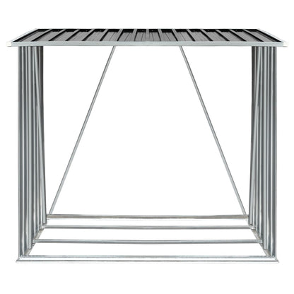 Brennholzlager Verzinkter Stahl 163 x 83 x 154 cm Anthrazit