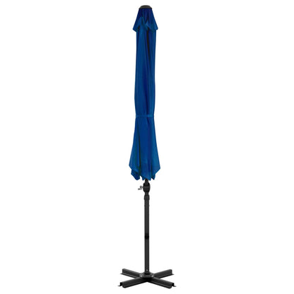 Ampelschirm mit Aluminium-Mast 300 cm Azurblau