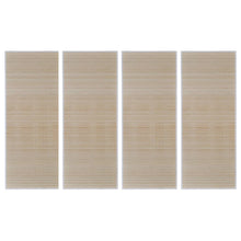 Bambusteppiche 4 Stk. Rechteckig Natur 120x180 cm
