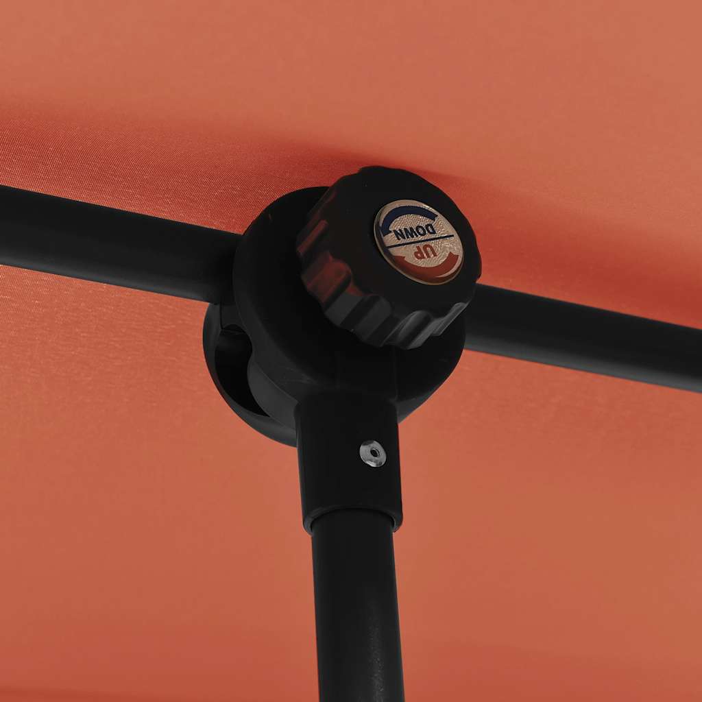 Sonnenschirm mit Aluminium-Mast 2x1,5 m Terrakotta