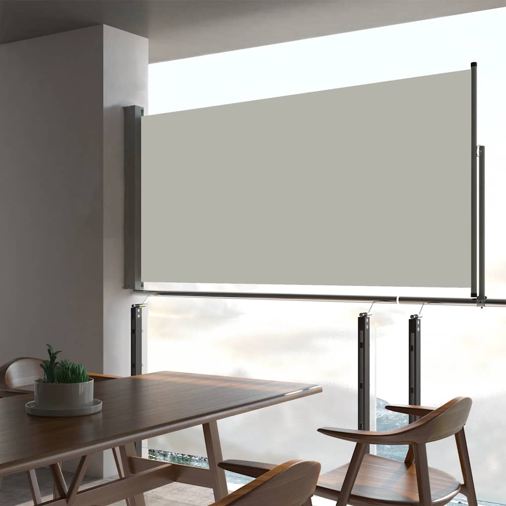 Ausziehbare Seitenmarkise 80×300 cm Creme