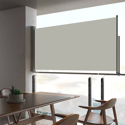 Ausziehbare Seitenmarkise 80×300 cm Creme