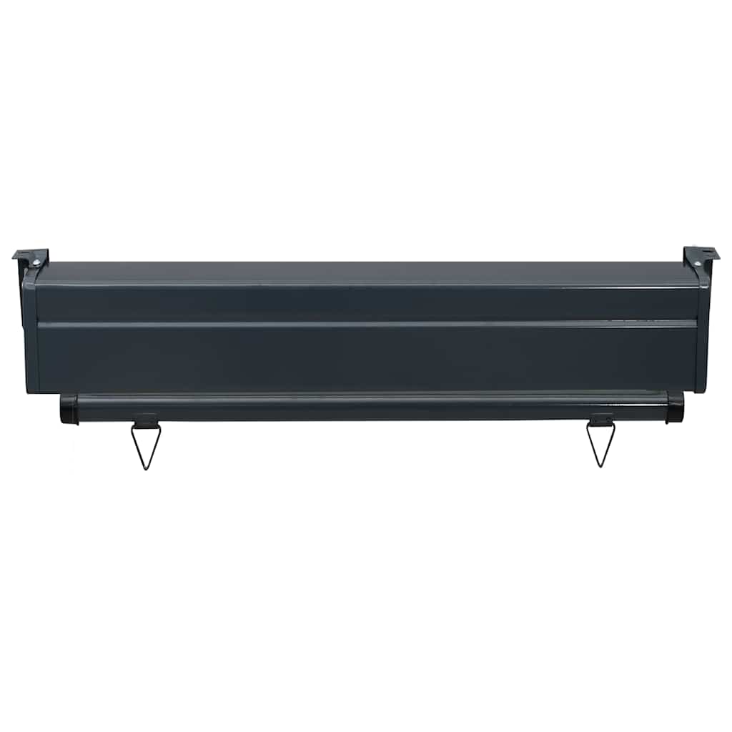 Balkon-Seitenmarkise 85x250 cm Schwarz