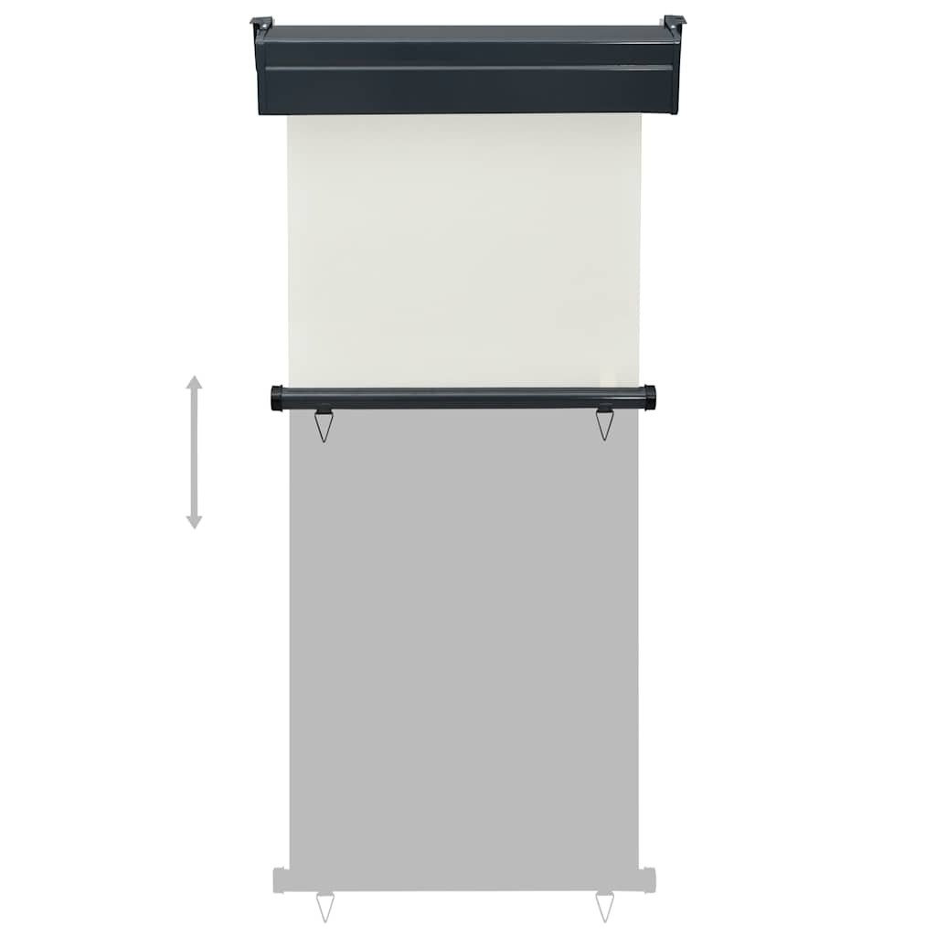 Balkon-Seitenmarkise 85x250 cm Creme