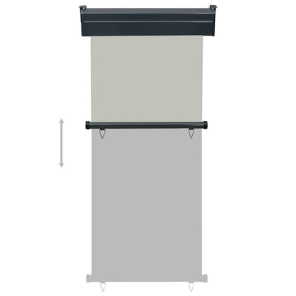 Balkon-Seitenmarkise 85x250 cm Grau