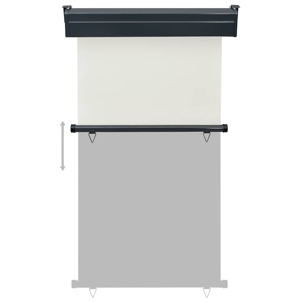 Balkon-Seitenmarkise 105x250 cm Creme