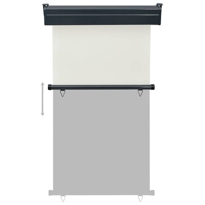 Balkon-Seitenmarkise 105x250 cm Creme