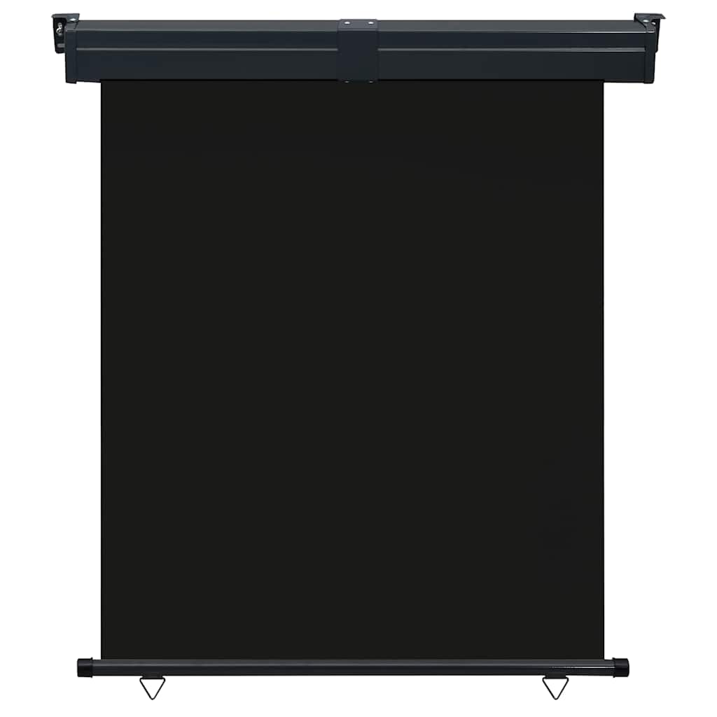 Balkon-Seitenmarkise 145x250 cm Schwarz
