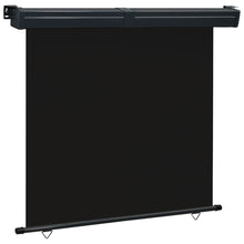 Balkon-Seitenmarkise 175x250 cm Schwarz