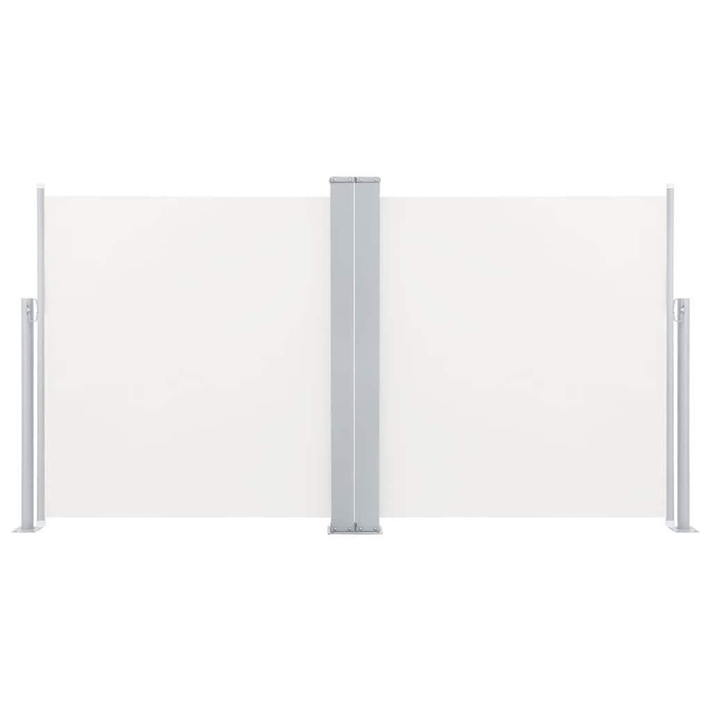 Ausziehbare Seitenmarkise Cremeweiß 100 x 600 cm