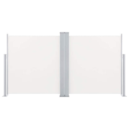 Ausziehbare Seitenmarkise Cremeweiß 100 x 600 cm