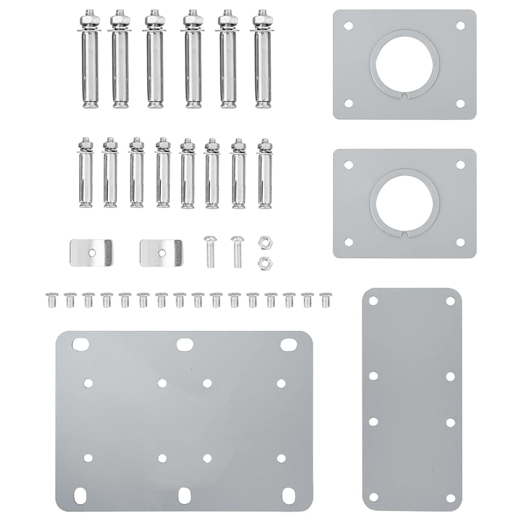 Ausziehbare Seitenmarkise Anthrazit 100 x 600 cm
