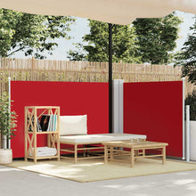 Ausziehbare Seitenmarkise Rot 100 x 600 cm