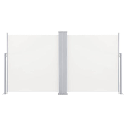 Ausziehbare Seitenmarkise Cremeweiß 120 x 600 cm