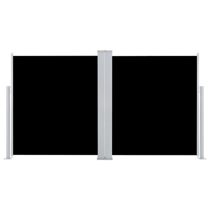 Ausziehbare Seitenmarkise Schwarz 140 x 600 cm