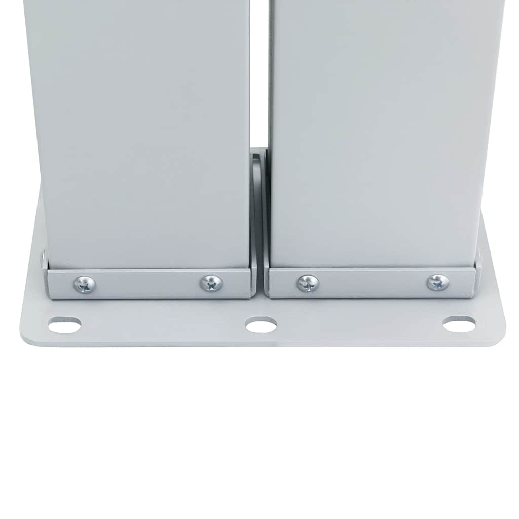 Ausziehbare Seitenmarkise Doppelt 170 x 600 cm Creme