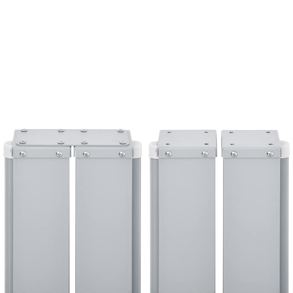 Ausziehbare Seitenmarkise Schwarz 120 x 1000 cm