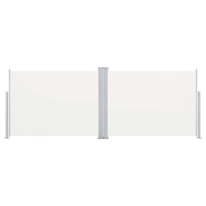 Ausziehbare Seitenmarkise Creme 120 x 1000 cm