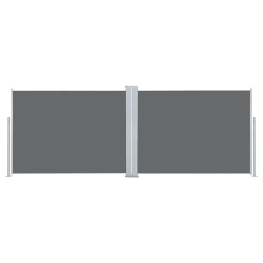 Ausziehbare Seitenmarkise Anthrazit 120 x 1000 cm