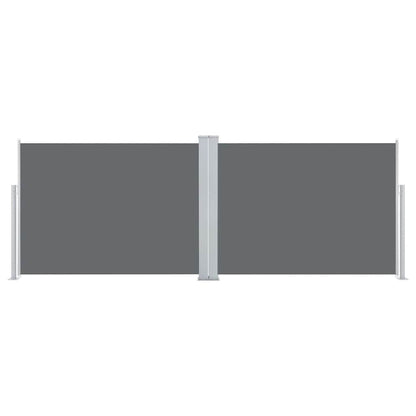 Ausziehbare Seitenmarkise Anthrazit 120 x 1000 cm