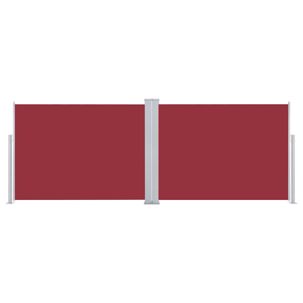 Ausziehbare Seitenmarkise Rot 120 x 1000 cm