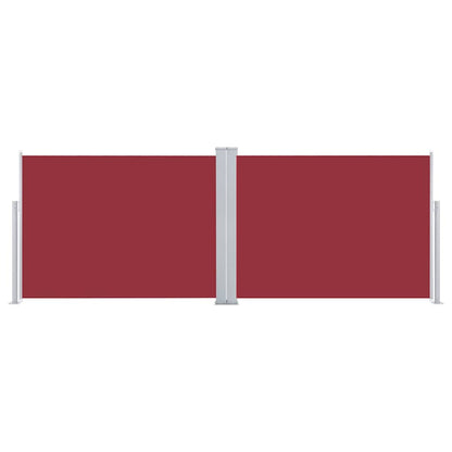 Ausziehbare Seitenmarkise Rot 120 x 1000 cm