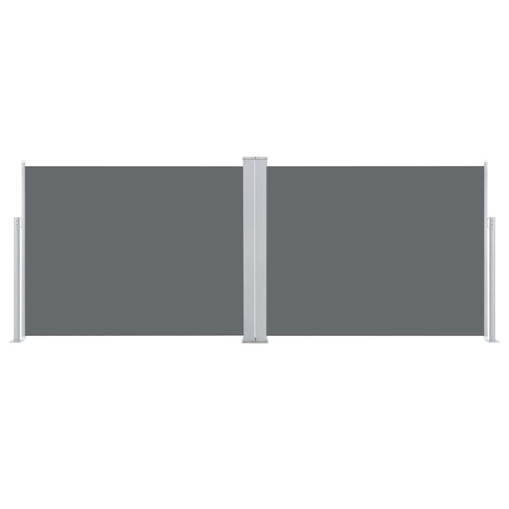 Ausziehbare Seitenmarkise Anthrazit 140 x 1000 cm