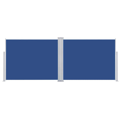 Ausziehbare Seitenmarkise Blau 140 x 1000 cm