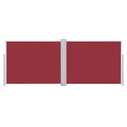Ausziehbare Seitenmarkise Rot 140 x 1000 cm