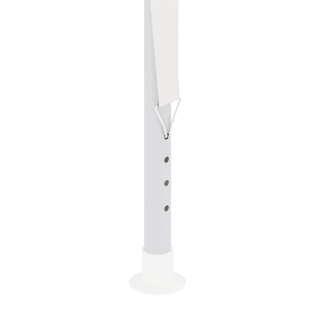 Profi-Partyzelt mit Seitenwänden 4×4 m Weiß 90 g/m²