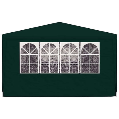 Profi-Partyzelt mit Seitenwänden 4×9 m Grün 90 g/m²