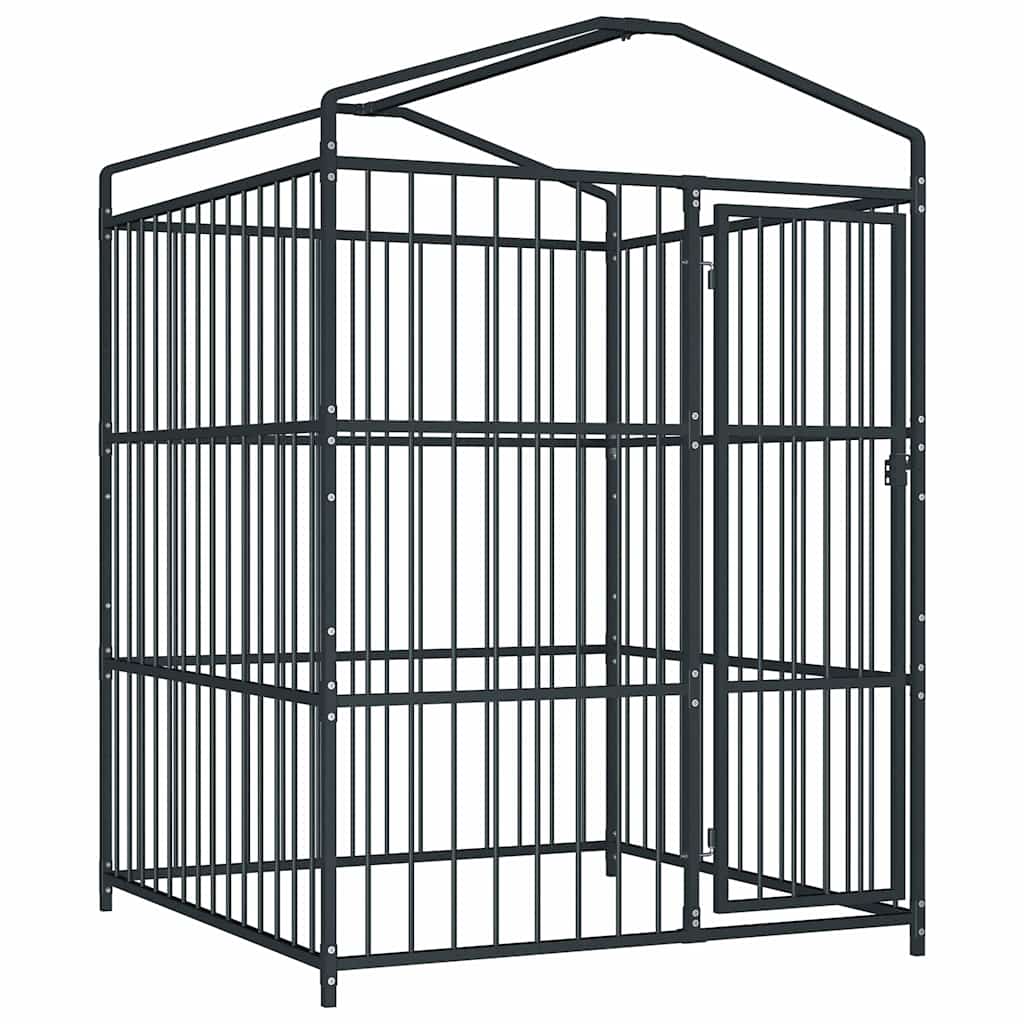 Outdoor-Hundezwinger mit Überdachung 150 x 150 x 200 cm