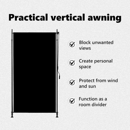 Außenrollo 120 x 270 cm Anthrazit