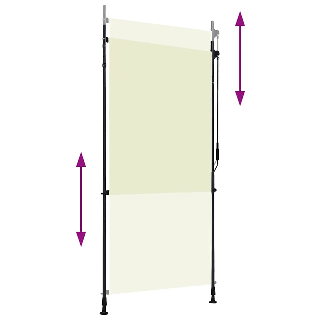 Außenrollo 100 x 270 cm Creme