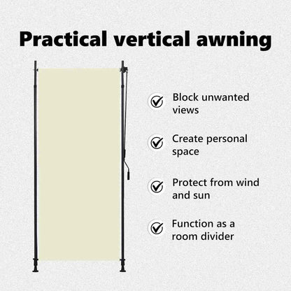 Außenrollo 100 x 270 cm Creme