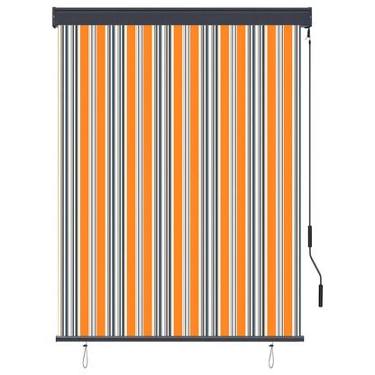 Außenrollo 120 x 250 cm Gelb und Blau